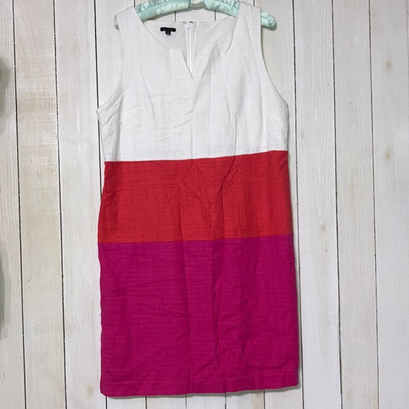 Talbots Textured Colourblock Sheath Dress size 16 Pre owned - Picture 3 of 6